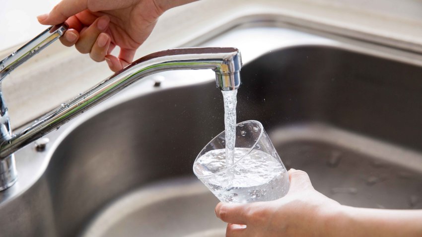 water from a sink